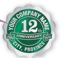 Fossler  Anniversary Seal (1 11/16" Circle)